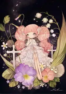 壁纸q版二次元插画大眼睛萌堆糖,美好生活研究所