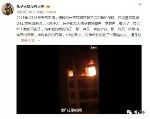 辽宁一小区15楼着火19楼一3岁男孩在家被熏死