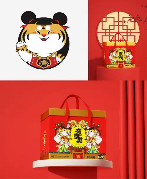 虎丫炒鸡2023新春礼盒设计