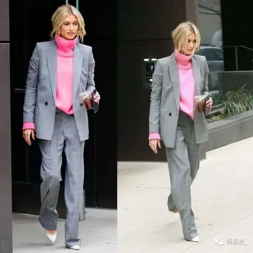 宽肩西装的n种时髦穿法