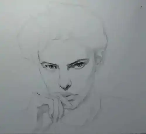 人物头像素描教程来自立陶宛的粉红火烈鸟