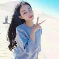 2019高冷气质女生头像蓝色背景