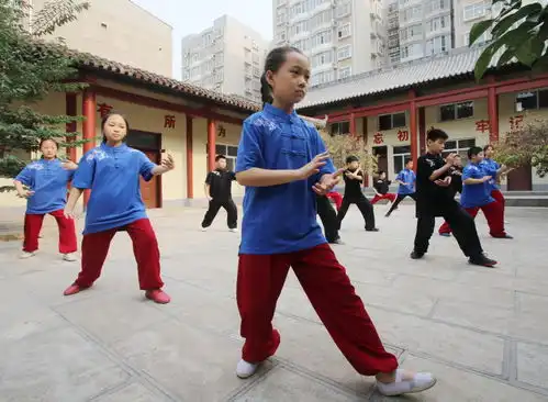 leran英语学习studentsusetheirsummertopracticetaichi