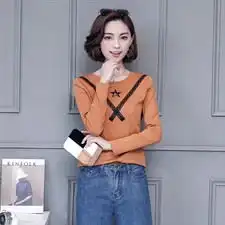 t恤修身显瘦韩版气质唯美长袖短款街头2018年春季