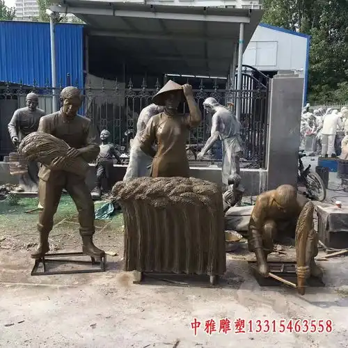 步行街小品铜雕医院红铜小品雕塑图片