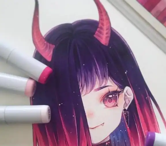 十二星座手绘风拟人化双子神似小丑女吗,摩羯果然是小恶魔