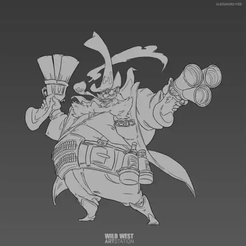 q版西部人物丨概念原画师alessandropizzi作品