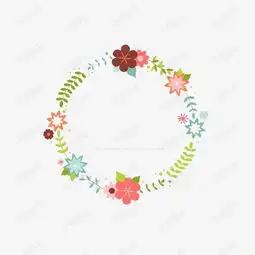 手绘简约彩色花框素材图片免费下载高清边框纹理png千库网图片编号7795451