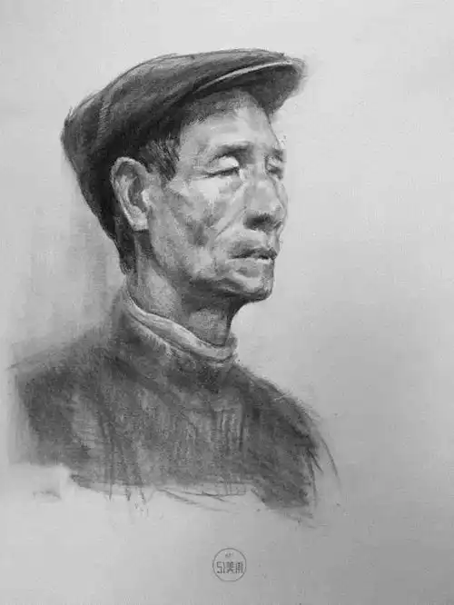 素描教程头像画面主次虚实的关系