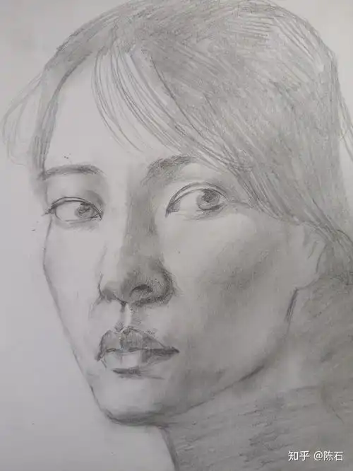 自学素描头像,有进步吗