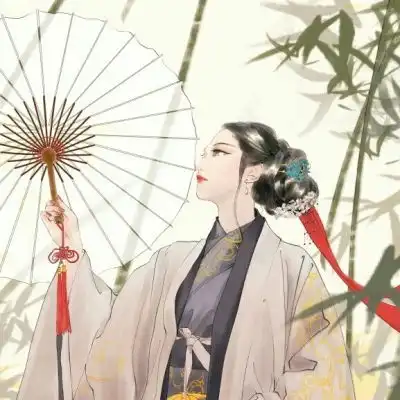 唐崎夜雨唯美古风插画美人群像