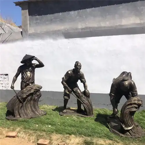 武夷山农耕人物雕塑制造