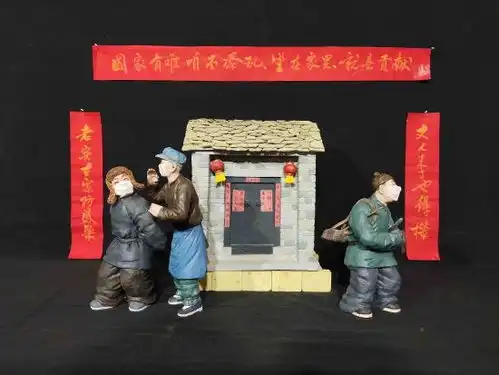 山东泥塑传人巧塑泥人向抗疫战士致敬