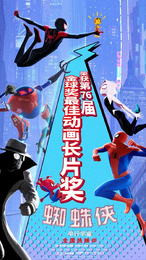 第76届金球奖完整获奖名单蜘蛛侠平行宇宙拿下最佳动画