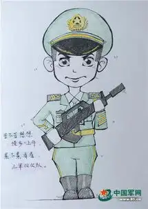 火箭军方队兵哥哥手绘阅兵生活点滴,画风超萌