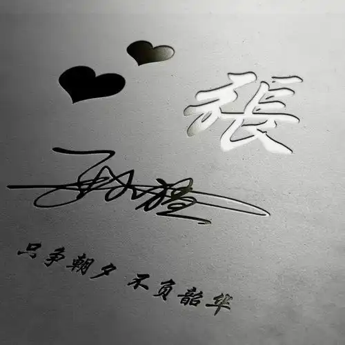 粉丝福利,应粉丝要求设计了十几款个性头像,首选艺术签名头像