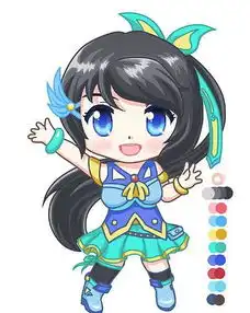 q版形象诞生过程最初最终版