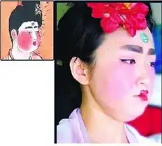 唐代妆容步骤网络走红网友胖姑娘春天来了