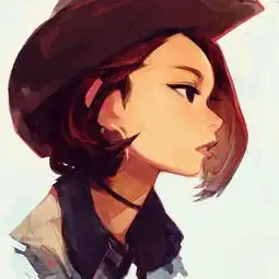一组samuelyoun女孩人像插画作品