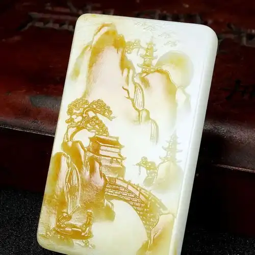 和田玉籽料山水牌是什么样