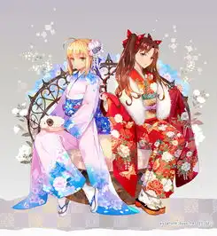 有关于粉色和蓝色的动漫可爱女生闺蜜头像