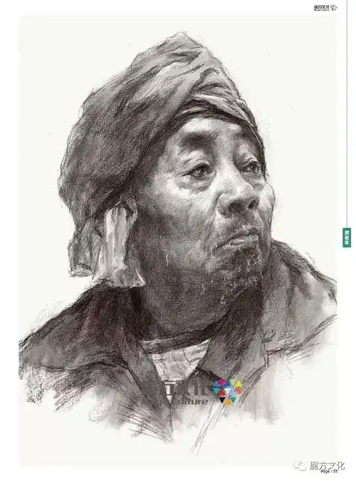 圣殿素描头像最好的美院校考范本