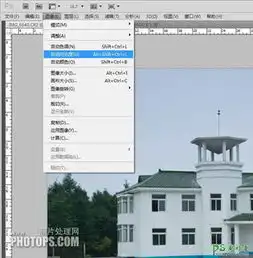 ps照片后期美化教程给建筑风景图片制作出清爽的蓝天效果2
