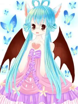 蝶子奥比岛板绘秀作品天使小恶魔