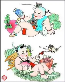 百子图萌呆了