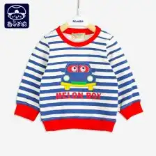 西瓜太郎0205春秋新款男童长袖男宝宝圆领t恤纯棉休闲婴童装
