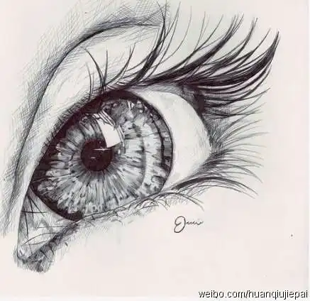 手绘头像素描头像眼睛