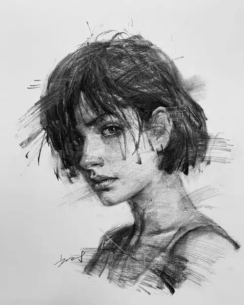 人物素描美术艺考绘画