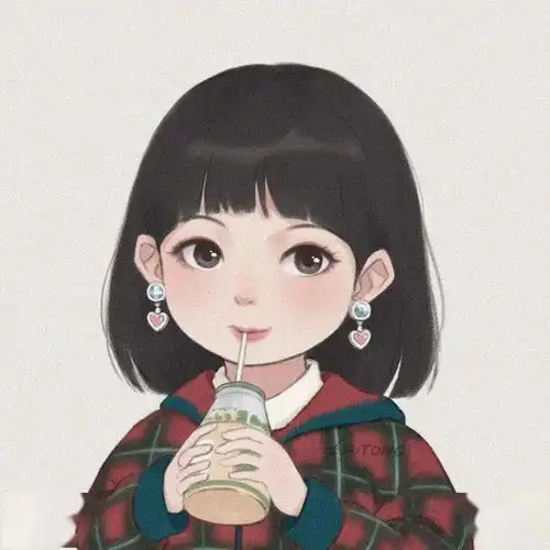 卡通头像帅气小哥哥和可爱小姐姐