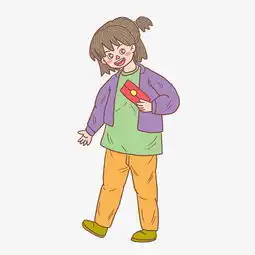 冬季冬日钱包少女卡通手绘图片素材其他格式下载动漫人物大全