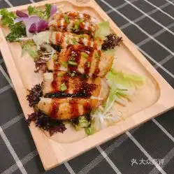 硬货海鲜饭松江新理想广场店的脆皮照烧鸡腿排好不好吃用户评价口味怎么样上海美食脆皮照烧鸡腿排实拍图片大众点评