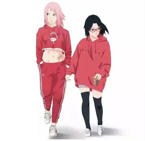 颜值被低估的春野樱,换上时尚的服装之后,女主角的感觉终于有了