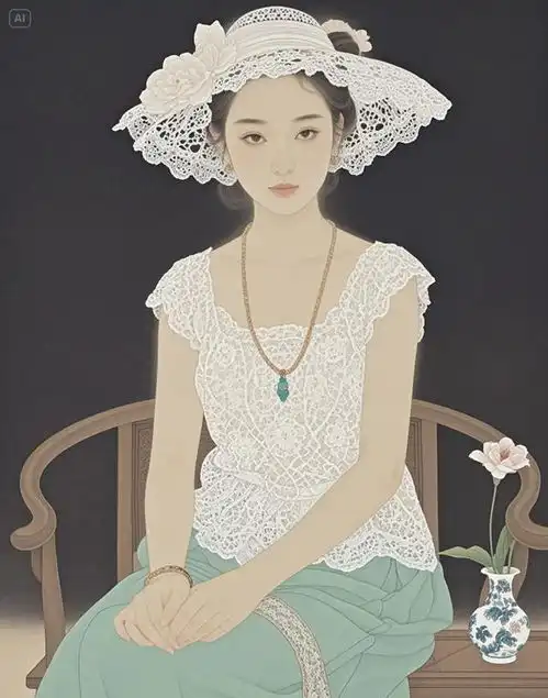素衣少女静如兰