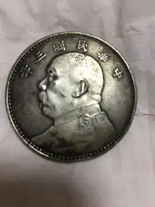 来个懂的帮忙看看这个袁大头,双面头像没有面值,说是假的