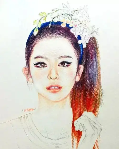一大波小清新的彩铅画头像在这等你来领取