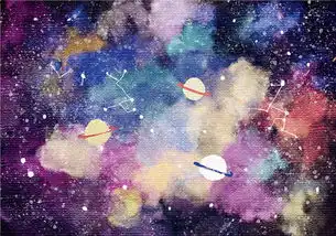 矢量水彩渐变泼墨太空宇宙星空背景背景图片素材免费下载ai格式58334083像素熊猫办公