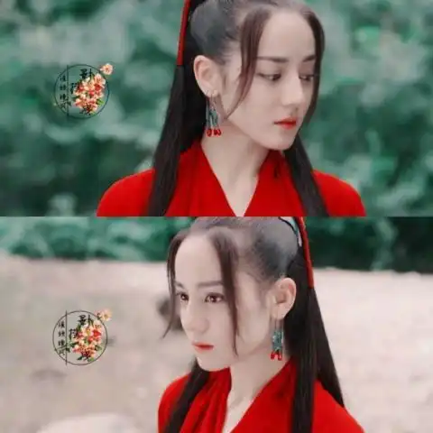 烈火如歌里的迪丽热巴的造型,现代装和古装相差的不是一点半点