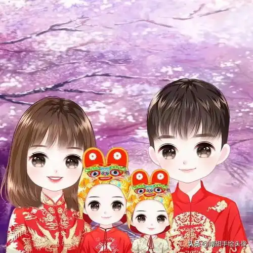 新年头像准备好团团圆圆全家福