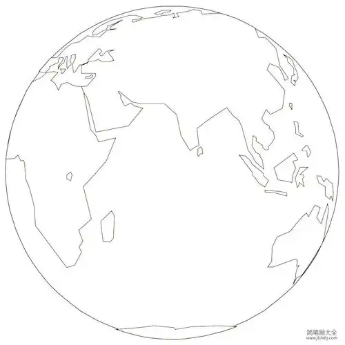 一组关于地球的简笔画图片