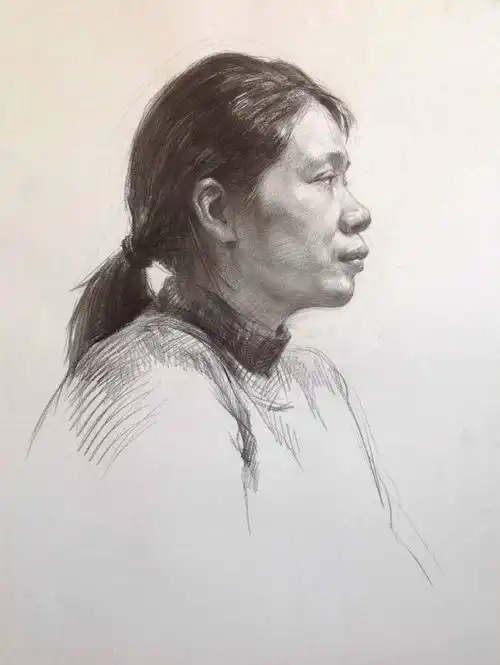 美院老师素描教学手稿美术生画素描头像如何处理好头颈肩关系