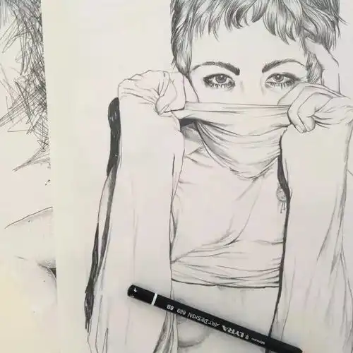 你还在画传统素描别人已经玩起素描新花样