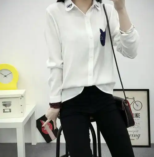 校园风可爱白衬衫,清纯淡雅像一朵朵盛开的百合花