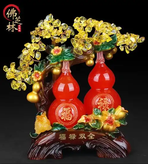 改善运气,招财辟邪的葫芦双全风水摆件