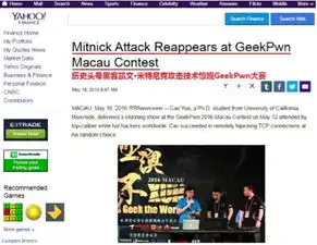 中国的世界级黑客大赛geekpwn引发国际媒体关注