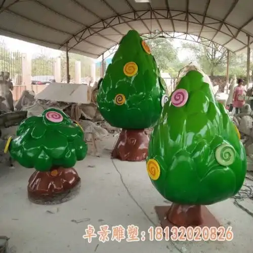玻璃钢种树人物雕塑定西玻璃钢树雕塑厂
