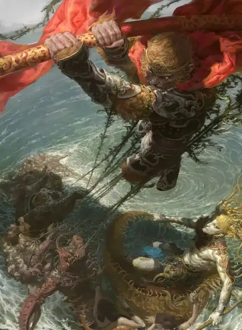悟空,风起了是他怀揣最真挚的情怀,创作这原始冲动下的西游世界